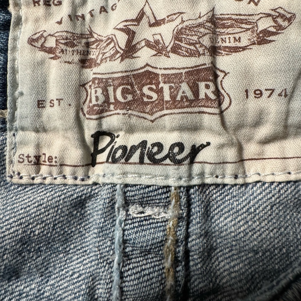 Big Star Pioneer for Buckle Distressed Jeans 33L EUC COOL JEANS!!! - Picture 8 of 10